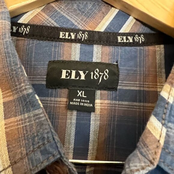 men’s EUC Ely Cattleman 1878 button down western shirt. Size XL. - Picture 8 of 9